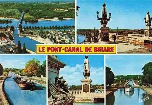 AK / Ansichtskarte  Briare-le-Canal_45_Loiret Le Pont Canal de Briare Vue d'ensemble