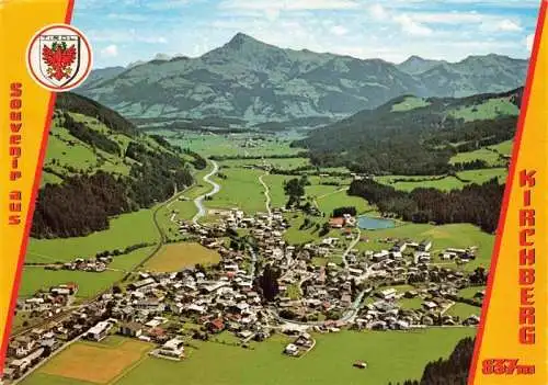 AK / Ansichtskarte 73970167 Kirchberg_Tirol_AT Fliegeraufnahme mit Kitzbueheler Horn