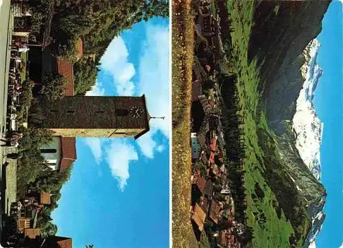 AK / Ansichtskarte  Adelboden_BE Panorama Kirche