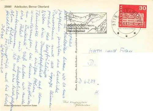 AK / Ansichtskarte  Adelboden_BE Panorama Kirche