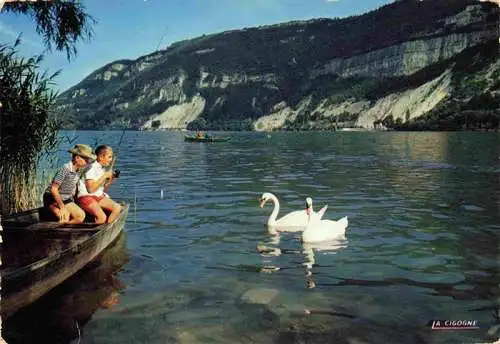 AK / Ansichtskarte  Nantua_01 Les pecherus et les cygnes