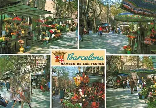 AK / Ansichtskarte  Barcelona_Cataluna_ES Rambla de las Flores Vue partielle