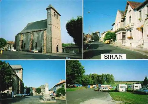 AK / Ansichtskarte  Siran_Cantal Eglise Entree du village Le bourg Le camping