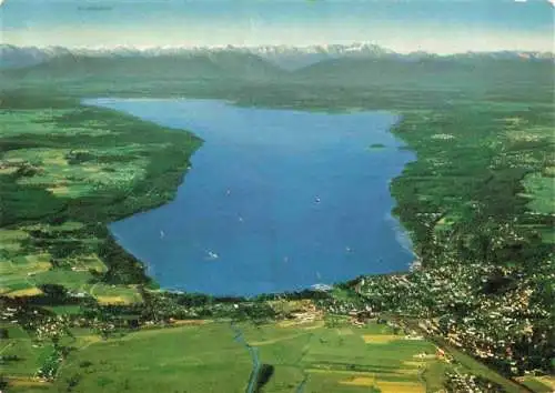 AK / Ansichtskarte  Starnberg_Starnbergersee Panorama Starnberger See Wettersteingebirge Zugspitze