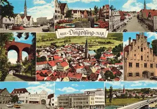 AK / Ansichtskarte  Dingolfing Teilansichten Stadtzentraum Viadukt