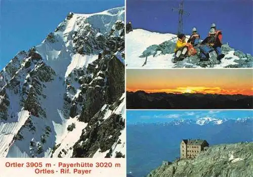 AK / Ansichtskarte  Ortler_Cima_Ortles_3905m_Trentino-Suedtirol_IT Gebirgspanorama Payerhuette