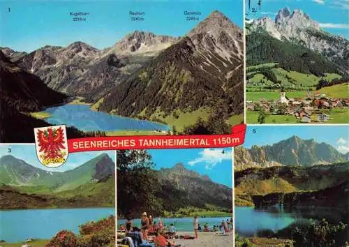 AK / Ansichtskarte 73970339 Tannheim_Tirol_AT Panorama Blick vom Neunerkoepfle Vilsalpsee Alpenpanorama Rotflueh Gimpel Berghuette Lachensee Haldensee Traualpsee