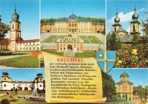 AK / Ansichtskarte 73970352 Bruchsal Schloss Kirche Stadttor Historie