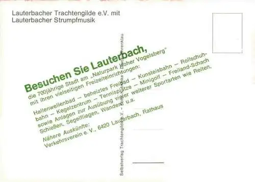 AK / Ansichtskarte 73970357 Lauterbach_Hessen Lauterbacher Trachtengilde e.V. mit Lauterbacher Strumpfmusik