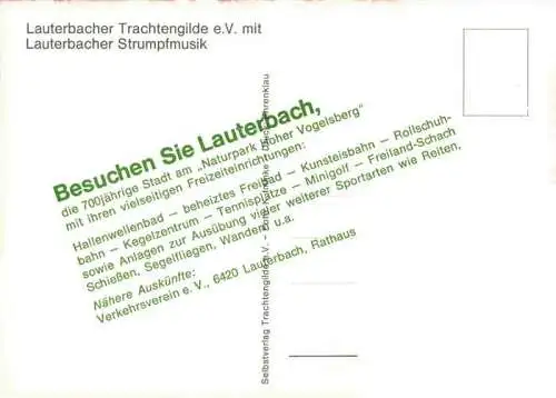 AK / Ansichtskarte  Lauterbach_Hessen Lauterbacher Trachtengilde e.V. mit Lauterbacher Strumpfmusik