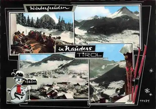AK / Ansichtskarte 73970377 Nauders_Tirol_AT Winterfreuden in den Alpen Panorama Berghotel