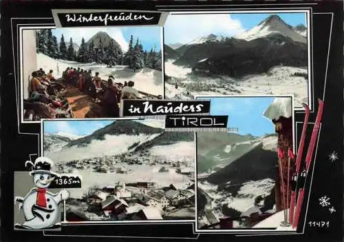 AK / Ansichtskarte  Nauders_Tirol_AT Winterfreuden in den Alpen Panorama Berghotel