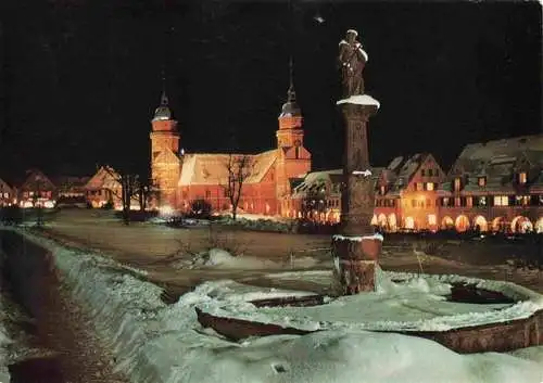 AK / Ansichtskarte  FREUDENSTADT Kurort zur Weihnachtszeit Nachtaufnahme