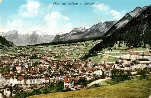 AK / Ansichtskarte  CHUR_Coire_GR Panorama Blick gegen Falknis und Scesaplana