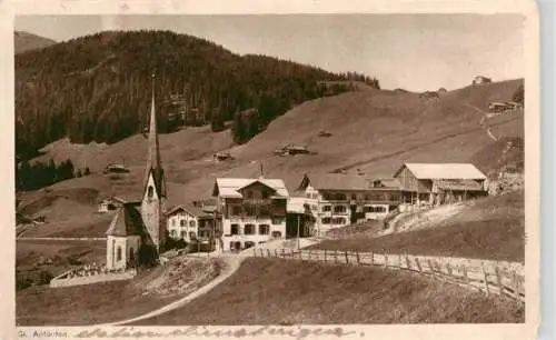 AK / Ansichtskarte  St_Antoenien_GR Ortsansicht mit Kirche Militaerpost