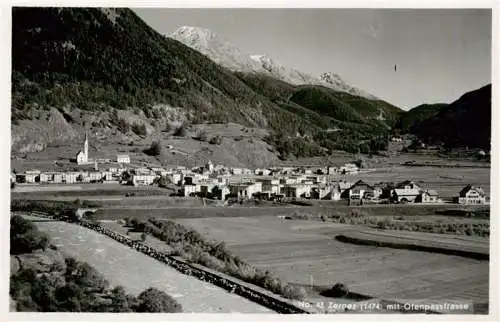 AK / Ansichtskarte  Zernez_GR Panorama Blick gegen Ofenpassstrasse