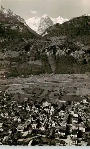 AK / Ansichtskarte  Meiringen_BE Panorama Blick ins Tal Berner Alpen Militaerpost