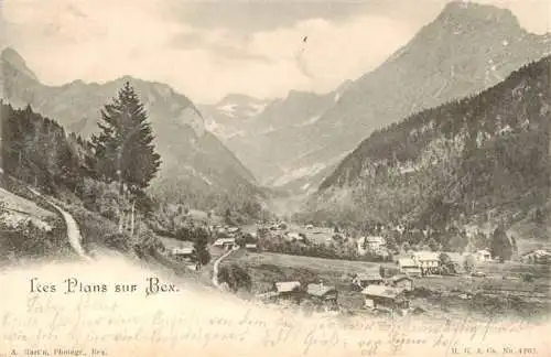 AK / Ansichtskarte  Les_Plans-sur-Bex_VD Vue générale et les Alpes