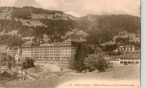 AK / Ansichtskarte  Villars-sur-Ollon_VD Hôtel Villars-Palace Hôtel Bellevue et le Chamossaire