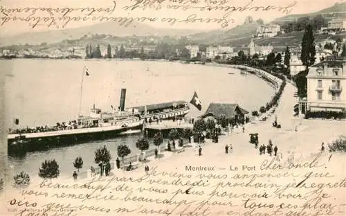AK / Ansichtskarte  MONTREUX__VD Le port Lac Léman