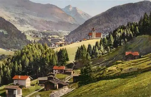 AK / Ansichtskarte  Churwalden_GR Blick zur Dorfkirche