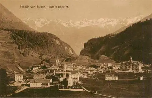 AK / Ansichtskarte  Berguen_Bravuogn_GR Gesamtansicht Alpen