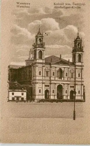 AK / Ansichtskarte  Warschau_Warszawa_PL Allerheiligen-Kirche