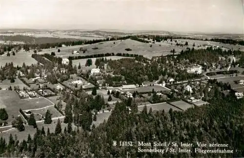 AK / Ansichtskarte  St_Imier_BE Mont Soleil vue aérienne Sonnenberg