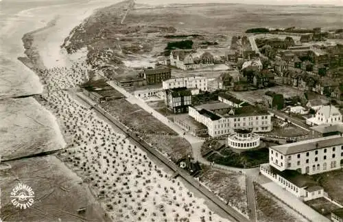 AK / Ansichtskarte  WANGEROOGE_Wangeroog_Nordseebad Fliegeraufnahme