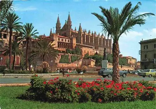 AK / Ansichtskarte  Palma_de_Mallorca_ES Catedral y Palacio de la Almudaina