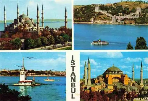 AK / Ansichtskarte 73970621 Istanbul_Constantinopel_TK Teilansichten mit Moscheen