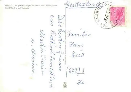AK / Ansichtskarte  Martell__Vinschgau_Bozen_Suedtirol_IT Val Venosta