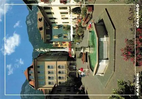 AK / Ansichtskarte 73970694 Kaltern_Caldaro_Suedtirol_IT Markt mit Brunnen