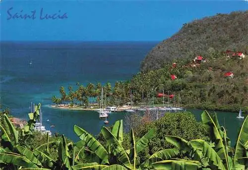 AK / Ansichtskarte  Saint_Lucia_West_Indies_Karibik Marigot bay resort and the moorings Dolittles restaurant