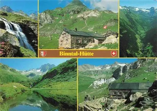 AK / Ansichtskarte  Binntalhuette_2275m_VS Wasserfall Panorama Bergsee
