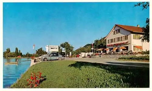 AK / Ansichtskarte  Berlingen_Untersee Hotel Café Seestern am See