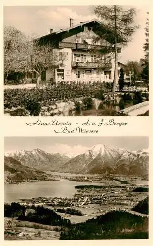AK / Ansichtskarte 73970758 Bad_Wiessee_Tegernsee Haus Ursula Panorama Tegernsee Alpen Luftaufnahme
