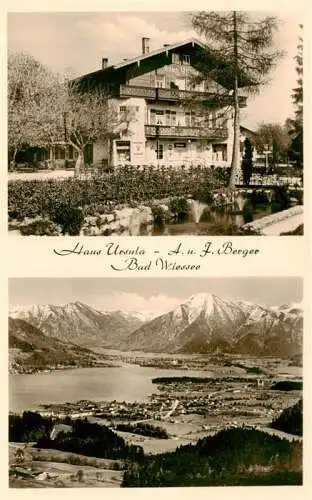 AK / Ansichtskarte  Bad_Wiessee_Tegernsee Haus Ursula Panorama Tegernsee Alpen Luftaufnahme