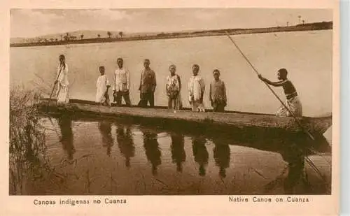 AK / Ansichtskarte 73970782 Cuanza_Angola Native canoe
