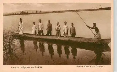 AK / Ansichtskarte  Cuanza_Angola Native canoe