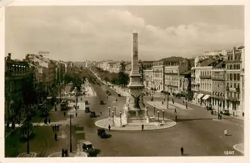 AK / Ansichtskarte  Lissabon_Lisbon_Lisboa_PT Praca dos Restauradores Monumento