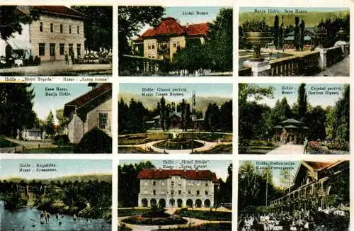 AK / Ansichtskarte  Ilidza_Ilijasa_Sarajevo_Bosnia-Herzegovina Hotels Parkanlagen Badesee