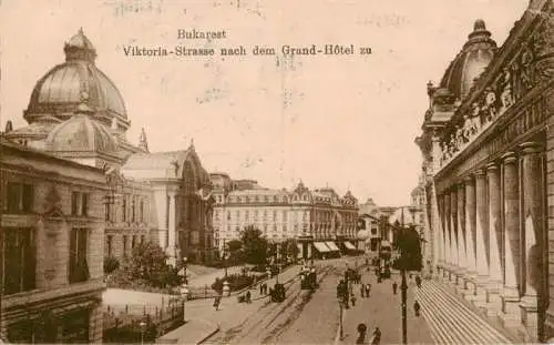 AK / Ansichtskarte  Bukarest_BUCARESTI_Bucuresti_RO Viktoria-Strasse Blick zum Grand Hotel