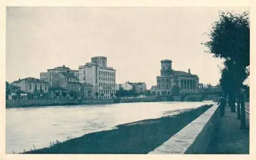 AK / Ansichtskarte  SKOPJE_Skoplje_ueskueb_Uskub_North_Macedonia Uferpromenade an dem Vardar