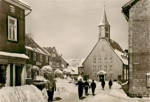 AK / Ansichtskarte  Schmiedefeld_Rennsteig_Thueringen Karl-Marx-Strasse