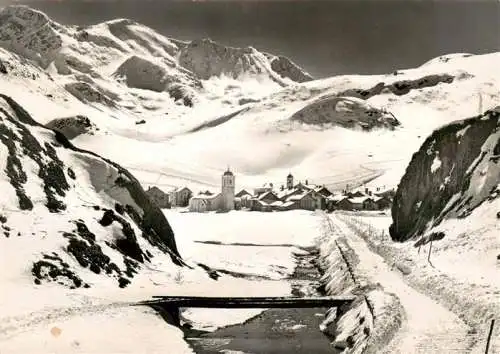 AK / Ansichtskarte  Bivio Winterpanorama Ort am Julierpass