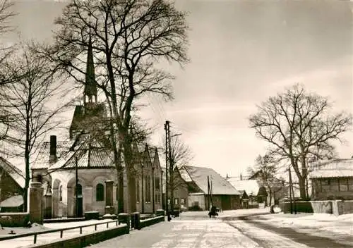 AK / Ansichtskarte  Immensen_Lehrte Dorfstrasse Kirche