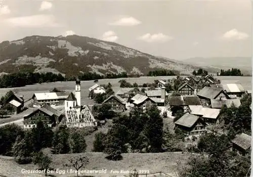 AK / Ansichtskarte  Grossdorf_Egg_Vorarlberg_AT Ortsansicht mit Kirche