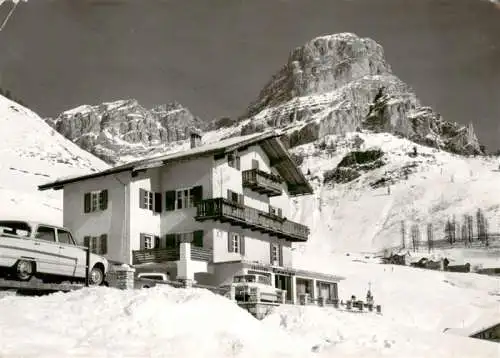 AK / Ansichtskarte  Colfosco_in_Badia_Kolfuschg_1645m_Dolomiti_IT Pensione Florida Winterlandschaft Dolomiten