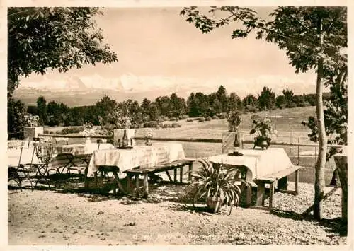 AK / Ansichtskarte  Orvin_BE Sporthotel an der Ilfingermatten Terrasse Fernsicht Alpen